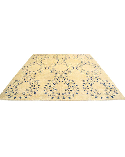Modcar 9' 5" X 10' 9" Hand Knotted Wool Rug 9' 5" X 10' 9" (287 X 328) / Gold / Wool