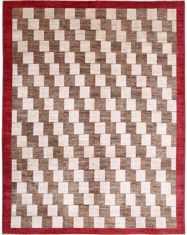 Modcar 9' 0" X 11' 8" Hand Knotted Wool Rug 9' 0" X 11' 8" (274 X 356) / Beige / Wool