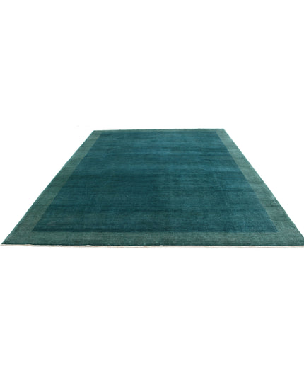 Modcar 9' 1" X 11' 6" Hand Knotted Wool Rug 9' 1" X 11' 6" (277 X 351) / Green / Wool