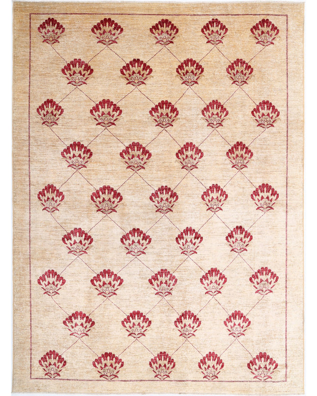 Modcar 8' 0" X 10' 9" Hand Knotted Wool Rug 8' 0" X 10' 9" (244 X 328) / Beige / Wool