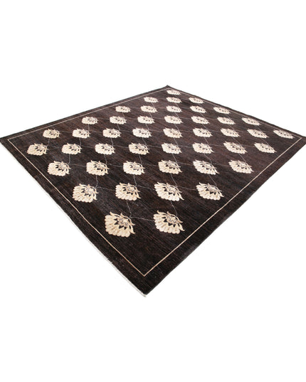 Modcar 8' 0" X 9' 5" Hand Knotted Wool Rug 8' 0" X 9' 5" (244 X 287) / Brown / Wool