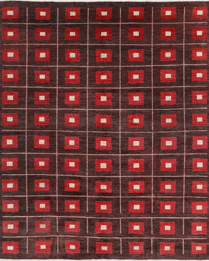 Modcar 7' 8" X 9' 2" Hand Knotted Wool Rug 7' 8" X 9' 2" (234 X 280) / Multi / Wool