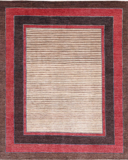 Modcar 7' 9" X 9' 5" Hand Knotted Wool Rug 7' 9" X 9' 5" (236 X 287) / Beige / Wool