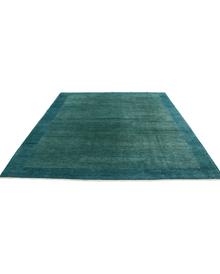 Modcar 8' 4" X 9' 4" Hand Knotted Wool Rug 8' 4" X 9' 4" (254 X 284) / Green / Wool