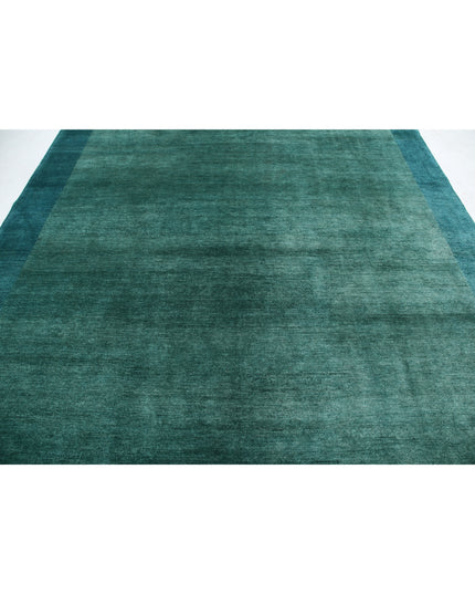 Modcar 8' 4" X 9' 4" Hand Knotted Wool Rug 8' 4" X 9' 4" (254 X 284) / Green / Wool