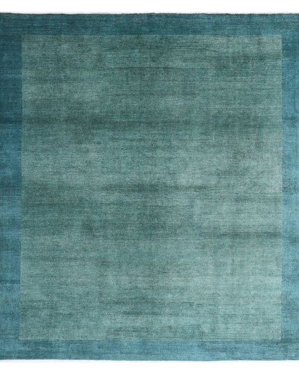 Modcar 8' 4" X 9' 4" Hand Knotted Wool Rug 8' 4" X 9' 4" (254 X 284) / Green / Wool