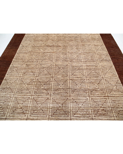Modcar 8' 0" X 10' 2" Hand Knotted Wool Rug 8' 0" X 10' 2" (244 X 310) / Beige / Wool