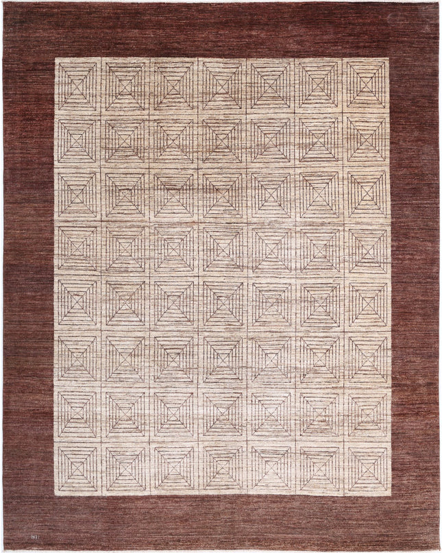 Modcar 8' 0" X 10' 2" Hand Knotted Wool Rug 8' 0" X 10' 2" (244 X 310) / Beige / Wool