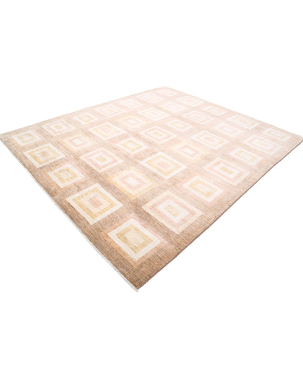 Modcar 8' 4" X 9' 4" Hand Knotted Wool Rug 8' 4" X 9' 4" (254 X 284) / Beige / Wool