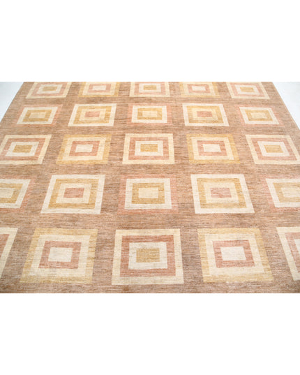 Modcar 8' 4" X 9' 4" Hand Knotted Wool Rug 8' 4" X 9' 4" (254 X 284) / Beige / Wool