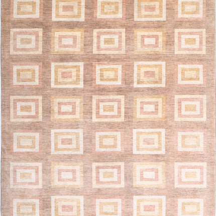 Modcar 8' 4" X 9' 4" Hand Knotted Wool Rug 8' 4" X 9' 4" (254 X 284) / Beige / Wool