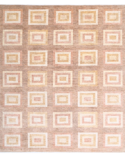 Modcar 8' 4" X 9' 4" Hand Knotted Wool Rug 8' 4" X 9' 4" (254 X 284) / Beige / Wool