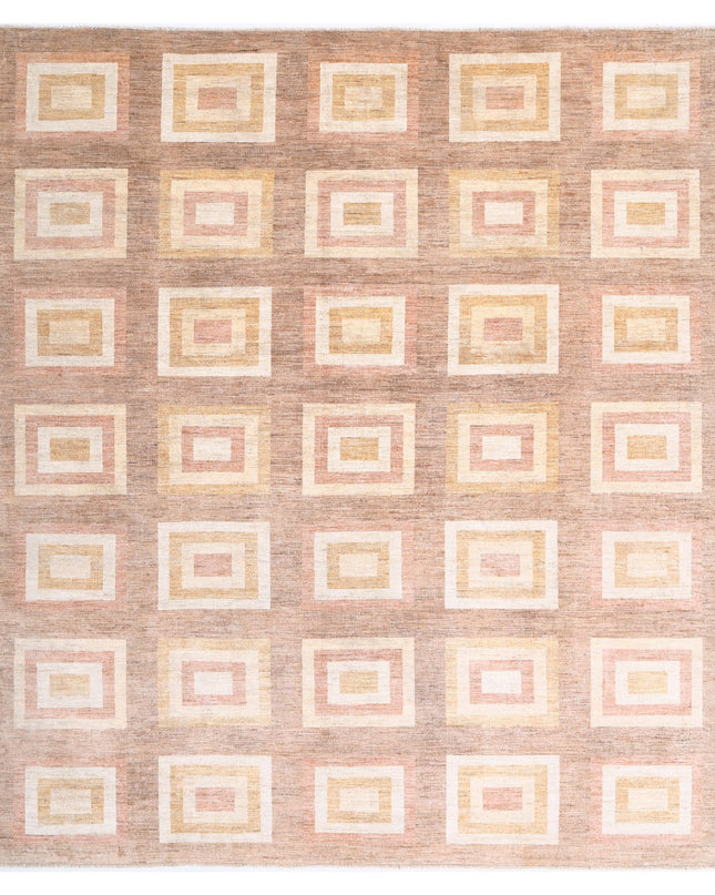 Modcar 8' 4" X 9' 4" Hand Knotted Wool Rug 8' 4" X 9' 4" (254 X 284) / Beige / Wool