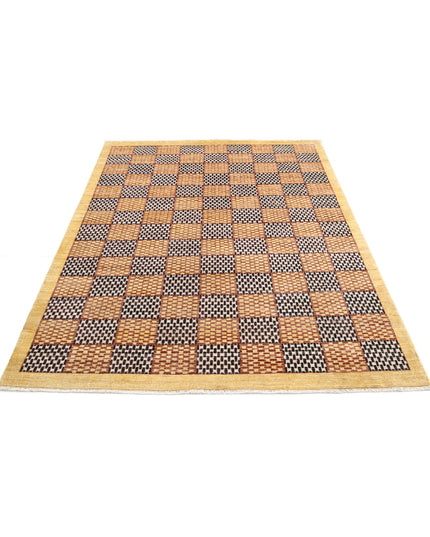 Modcar 4' 10" X 6' 5" Hand Knotted Wool Rug 4' 10" X 6' 5" (147 X 196) / Multi / Wool