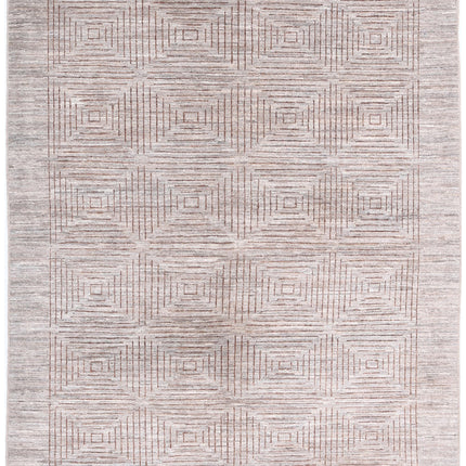 Modcar 5' 1" X 6' 3" Hand Knotted Wool Rug 5' 1" X 6' 3" (155 X 191) / Multi / Wool