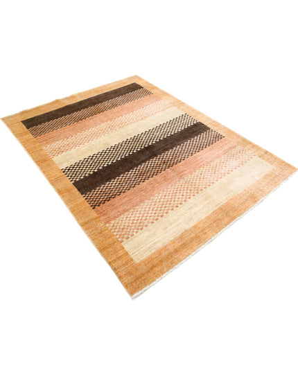 Modcar 4' 9" X 6' 4" Hand Knotted Wool Rug 4' 9" X 6' 4" (145 X 193) / Multi / Wool