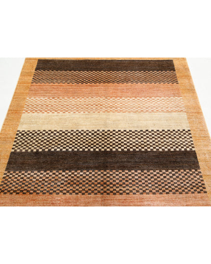 Modcar 4' 9" X 6' 4" Hand Knotted Wool Rug 4' 9" X 6' 4" (145 X 193) / Multi / Wool