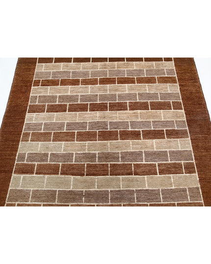 Modcar 4' 9" X 6' 0" Hand Knotted Wool Rug 4' 9" X 6' 0" (145 X 183) / Multi / Wool