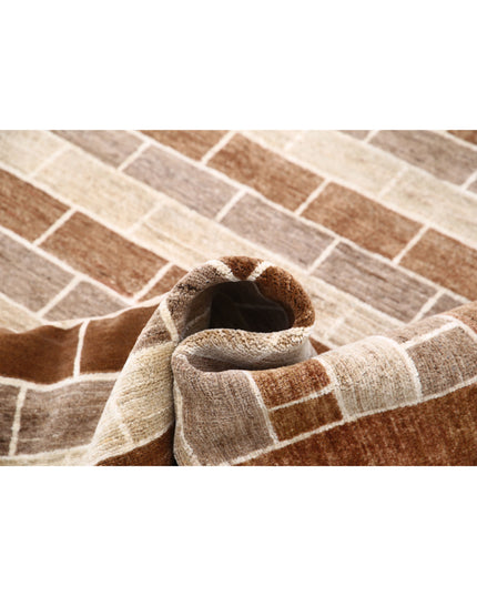 Modcar 4' 9" X 6' 0" Hand Knotted Wool Rug 4' 9" X 6' 0" (145 X 183) / Multi / Wool