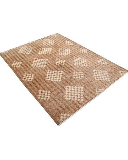 Modcar 4' 10" X 6' 3" Hand Knotted Wool Rug 4' 10" X 6' 3" (147 X 191) / Multi / Wool