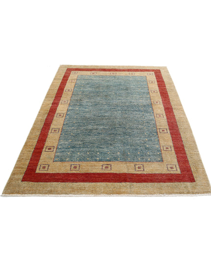 Modcar 4' 10" X 6' 4" Hand Knotted Wool Rug 4' 10" X 6' 4" (147 X 193) / Multi / Wool