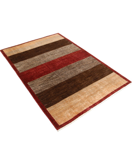 Modcar 4' 0" X 6' 0" Hand Knotted Wool Rug 4' 0" X 6' 0" (122 X 183) / Multi / Wool