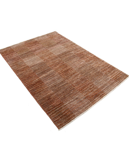 Modcar 4' 0" X 5' 11" Hand Knotted Wool Rug 4' 0" X 5' 11" (122 X 180) / Multi / Wool