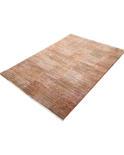 Modcar 4' 0" X 5' 11" Hand Knotted Wool Rug 4' 0" X 5' 11" (122 X 180) / Multi / Wool