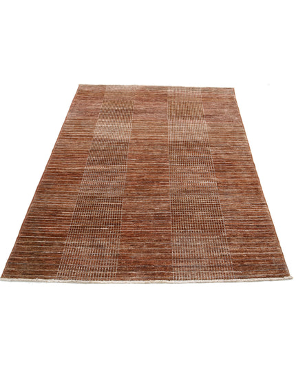 Modcar 4' 0" X 5' 11" Hand Knotted Wool Rug 4' 0" X 5' 11" (122 X 180) / Multi / Wool