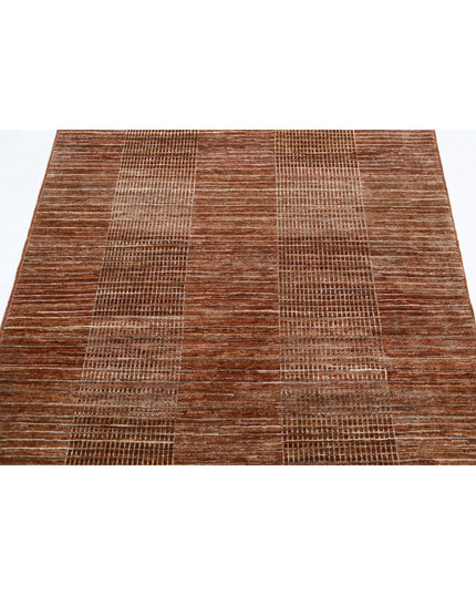 Modcar 4' 0" X 5' 11" Hand Knotted Wool Rug 4' 0" X 5' 11" (122 X 180) / Multi / Wool