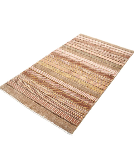 Modcar 3' 6" X 6' 2" Hand Knotted Wool Rug 3' 6" X 6' 2" (107 X 188) / Multi / Wool