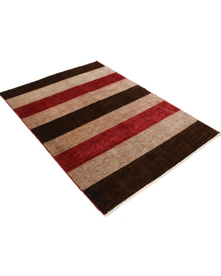 Modcar 4' 1" X 5' 9" Hand Knotted Wool Rug 4' 1" X 5' 9" (124 X 175) / Multi / Wool