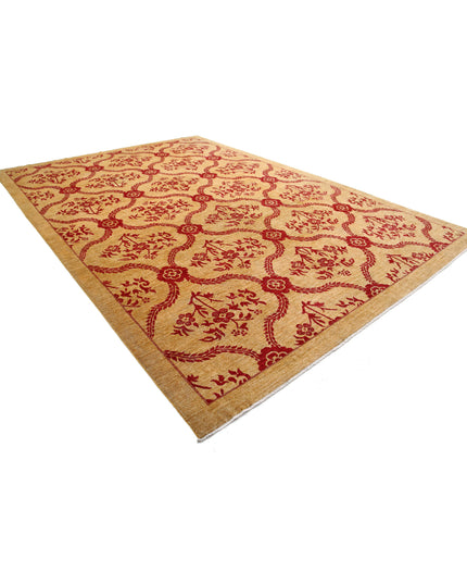 Modcar 9' 9" X 14' 0" Hand Knotted Wool Rug 9' 9" X 14' 0" (297 X 427) / Gold / Wool