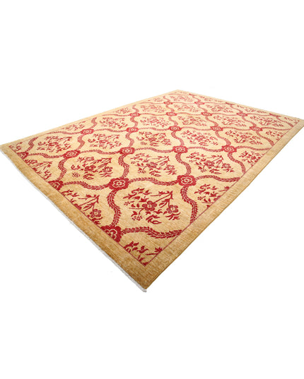 Modcar 9' 9" X 14' 0" Hand Knotted Wool Rug 9' 9" X 14' 0" (297 X 427) / Gold / Wool
