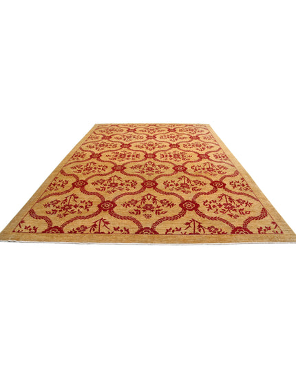 Modcar 9' 9" X 14' 0" Hand Knotted Wool Rug 9' 9" X 14' 0" (297 X 427) / Gold / Wool