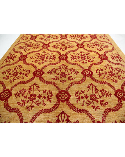 Modcar 9' 9" X 14' 0" Hand Knotted Wool Rug 9' 9" X 14' 0" (297 X 427) / Gold / Wool