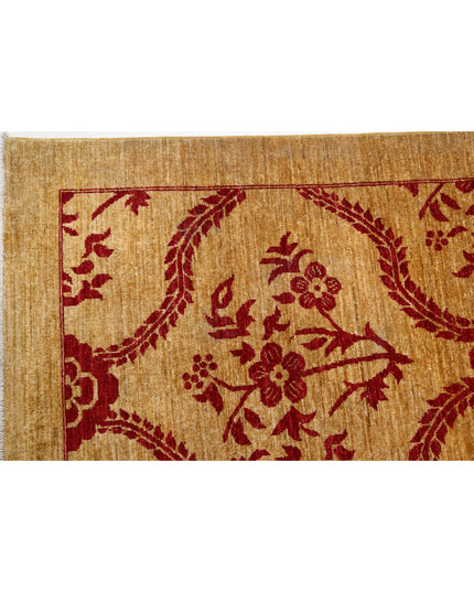 Modcar 9' 9" X 14' 0" Hand Knotted Wool Rug 9' 9" X 14' 0" (297 X 427) / Gold / Wool