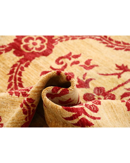 Modcar 9' 9" X 14' 0" Hand Knotted Wool Rug 9' 9" X 14' 0" (297 X 427) / Gold / Wool