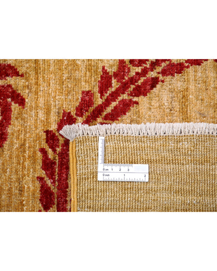 Modcar 9' 9" X 14' 0" Hand Knotted Wool Rug 9' 9" X 14' 0" (297 X 427) / Gold / Wool