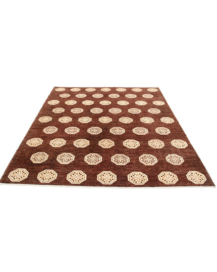 Modcar 6' 6" X 7' 6" Hand Knotted Wool Rug 6' 6" X 7' 6" (198 X 229) / Multi / Wool