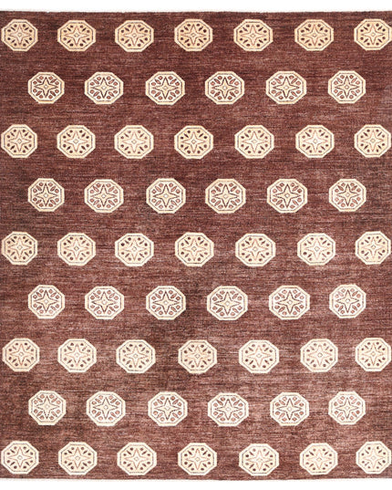 Modcar 6' 6" X 7' 6" Hand Knotted Wool Rug 6' 6" X 7' 6" (198 X 229) / Multi / Wool