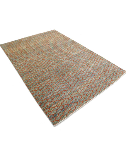 Modcar 5' 5" X 7' 10" Hand Knotted Wool Rug 5' 5" X 7' 10" (165 X 239) / Multi / Wool
