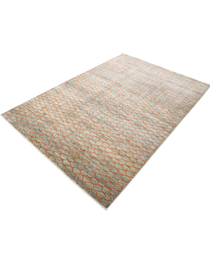 Modcar 5' 5" X 7' 10" Hand Knotted Wool Rug 5' 5" X 7' 10" (165 X 239) / Multi / Wool