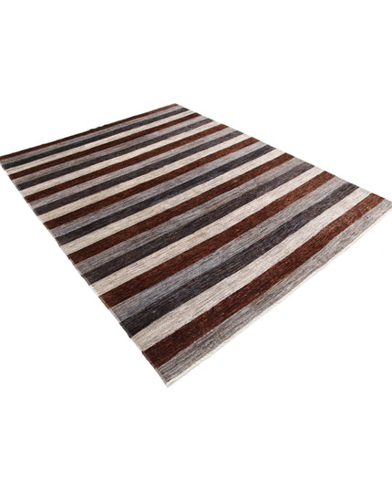 Modcar 6' 5" X 8' 0" Hand Knotted Wool Rug 6' 5" X 8' 0" (196 X 244) / Multi / Wool