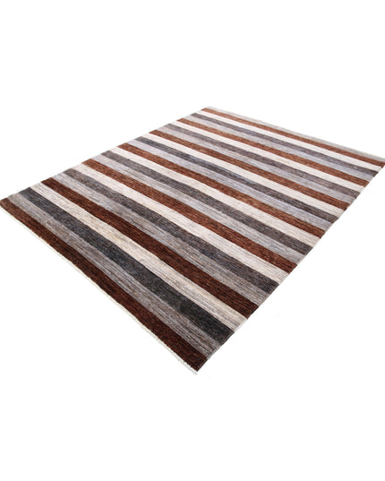 Modcar 6' 5" X 8' 0" Hand Knotted Wool Rug 6' 5" X 8' 0" (196 X 244) / Multi / Wool