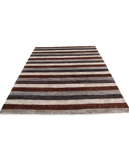 Modcar 6' 5" X 8' 0" Hand Knotted Wool Rug 6' 5" X 8' 0" (196 X 244) / Multi / Wool