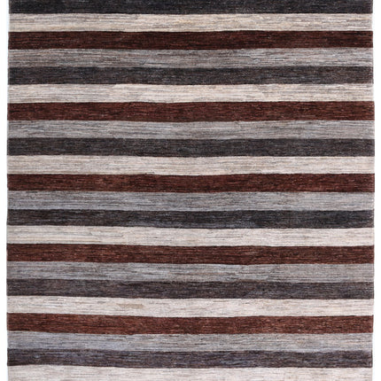Modcar 6' 5" X 8' 0" Hand Knotted Wool Rug 6' 5" X 8' 0" (196 X 244) / Multi / Wool