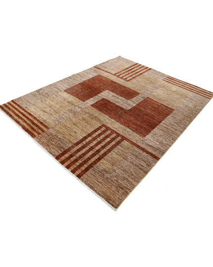 Modcar 5' 11" X 7' 4" Hand Knotted Wool Rug 5' 11" X 7' 4" (180 X 223) / Multi / Wool