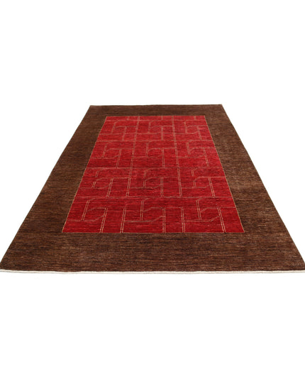 Modcar 6' 2" X 8' 9" Hand Knotted Wool Rug 6' 2" X 8' 9" (188 X 267) / Multi / Wool