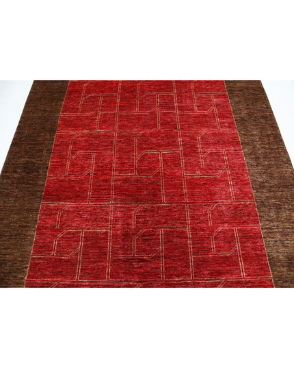 Modcar 6' 2" X 8' 9" Hand Knotted Wool Rug 6' 2" X 8' 9" (188 X 267) / Multi / Wool